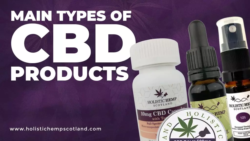 Main Types Of CBD Products Main Types Of CBD Products