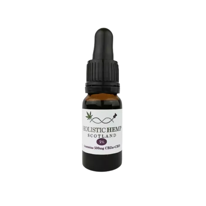 5% Raw CBD+CBDA Tincture Oil
